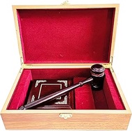 Deluxe Gavel and Block Set - Perfect Judge's Gift or Courtroom Accessory - High-Quality Wooden Gavel