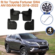 ☆4x Mudguard for Toyota Fortuner SW4 AN150 AN160 2016~2022 Accessories 2017 2018 2019 2020 2021 ☸9