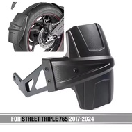 บังโคลนสำหรับชัยชนะสตรีทสาม765R 765S 765RS 2017-2024 2023 2022ฝาครอบด้านหลังมอเตอร์ไซค์กลับโคลนกระด็