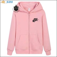 [Ready stock]Pakaian Trending Nike Untuk Lelaki dan Wanita Longsleeve Hoodie Jaket Dengan Zip
