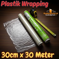 Plastic Wrapping 30 cm x 30 Meters Elastic Food Grade Plastic Wrap 30cm x 30m