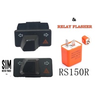 DOUBLE SIGNAL SWITCH HONDA RS150 RS150R WITH SIGNAL RELAY W110 Hazard Switch dabel signal.