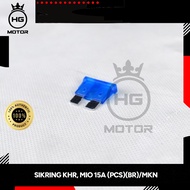 Large 15A Plug-in Fuse Karisma Mio 15A Fuse/ biru