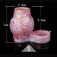 [Snake]Semen lock ring dog knot ring sleeve silicone ring lock enlargement for men