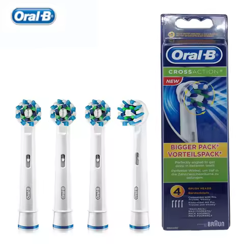 Oral-B Replaceable Electric ToothBrush Heads Cross Action 16 Degree Stains Removal Original Oral b n