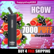 New Hcow Pod Disposible SG7000 Rechargeable pakai buang 7000puff