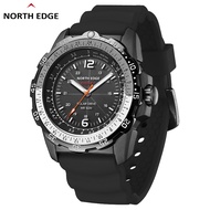 NORTH EDGE EVOQUE2 jam tangan lelaki Metal Case Solar Powered Luminous Pointer Outdoor Watch jam tan