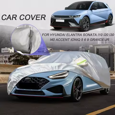 Car Anti-UV 210T Polyester Cover For Hyundai Accent Solaris Elantra Avante Grandeur Sonata Veloster 