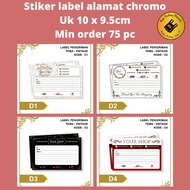 <Free Design>uk 10x9,5 online shop delivery address label sticker | Chromo Sticker Uk 14x10 | Sticke