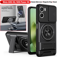 Casing Rotate for Motorola Moto G06 4G Case Magnetic Ring Cover for Motorola G06 Power 4G Armor Case