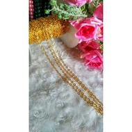 0.7&0.8 gold chain (mtr)