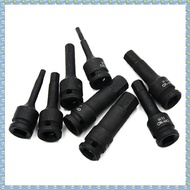 (W L N H)1/2 Inch Impact Hex Socket Bit 12.5mm H5-H19 Allen Key Wrench Socket Bit Impact Wrench Sock