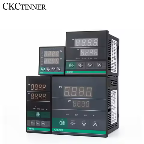 Dual Output SSR+Relay CHB402 CHB702 CHB902 Thermostat Digital Display Intelligent Universal Input Te