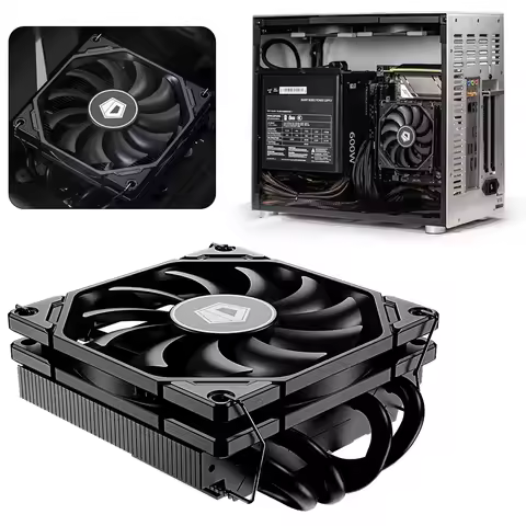 ID-Cooling IS-40X V3 CPU Cooler Height Super Slim CPU Radiator 4 Heatpipe 9cm Cooling Fan for INTEL 