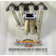 Banana Turbo Manifold Mitsubishi 4G93 GSR CK Turbo Up Tapak Turbo T3 3MM