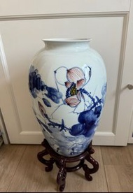 Chinese vase 中式陶瓷花瓶／擺設 14.5吋高