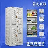 LEMARI PLASTIK PAKAIAN MIAMI ORLANDO G 3.1.1 JUMBO GANTUNG STICKER MODEL KEKINIAN 2022