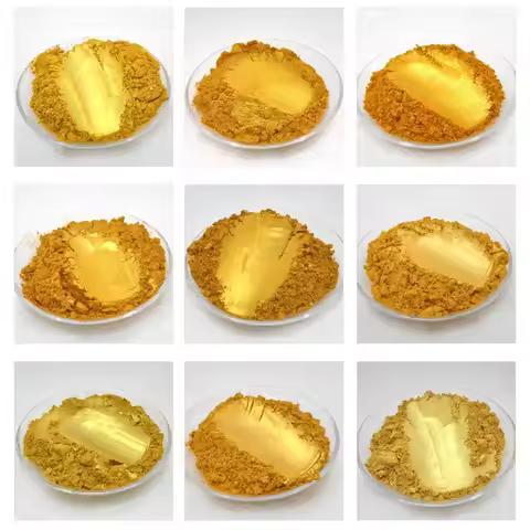 Gold Powder Natural Mineral Mica Powder Epoxy Resin Dye Pearl Pigment Gold Mica Mineral Handmade Soa