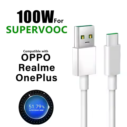For oppo Reno12 Find x8 7 supervooc fast charger cable 100W for OnePlus 12 Open Nord N30 Realme 14 1