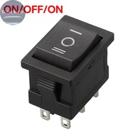 Electronic Devices Rocker Switch Black DPDT ON OFF ON with High Rating