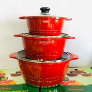 💥HOT ITEMS💥3pcs Periuk Viral/ Periuk Ceramic/ High Quality Cookware/ Periuk Giacomo
