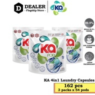 KA 4in1 Laundry Capsules 3 Packs (162pods)– Universal