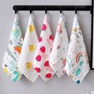 Baby Handkerchief 6 layer Sapu Tangan Cotton Soft Six Layers Gauze Newborn Baby Towel Wash Cloth  婴儿