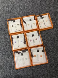 門市現貨～Hermes mini pop H 耳釘合集 奶茶金/奶茶玫瑰金/黑玫瑰金/薄荷綠玫瑰金/橙金