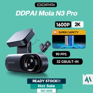 DDPAI Mola N3 Pro GPS DashCam 1600p 2K QHD Night Vision 140° 24hrs Parking Monitor Dashcam Pre order