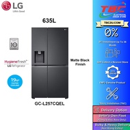 (COURIER SERVICE) LG GC-L257CQEL 635L SIDE-BY-SIDE INVERTER REFRIGERATOR WITH UVnano® WATER DISPENSER