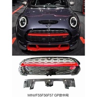 GP Style Grille For BMW Mini F55 F56 F57 2014-2021 Front Bumper Upper Frame Trim Grill Black Cover H