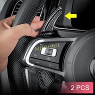 Carbon Fiber Steering Wheel Paddle Shifter Accessory For VW Golf MK7 GTI R-Line