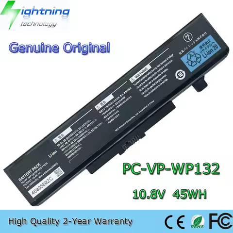 New Original PC-VP-WP132 10.8V 45Wh Laptop Battery for NEC Lavie LE150R2W LE150R1W VF-G/F/H VK18E/F 
