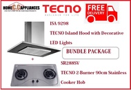 TECNO HOOD AND HOB FOR BUNDLE PACKAGE ( ISA 9298 &amp; SR 288SV ) / FREE EXPRESS DELIVERY