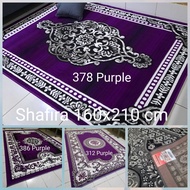 Karpet Permadani Motif Klasik Turkey Merah Marun Hitam Cream Ungu Shafira 160x210 cm