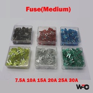 Car Mini Fuse Toyota Fuse Perodua Fuse Honda Fuse All Car Fuse 1Box(100PCS)