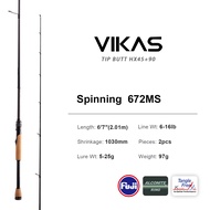 VIKAS Spinning Casting Fishing Rod Fuji Ring F XF Action Lure Rod High Carbon Fuji Reel Seat Bass Pi