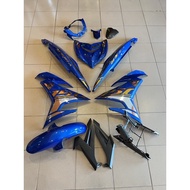 BODY COVER SET CUSTOM Y15ZR V1/V2 BLUE-GOLD CHROME(TANAM)