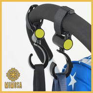 ที่แขวนของแบบหมุนได้ (2 ชิ้น) ตะขอแขวนสัมภาระติดรถเข็นเด็ก Stroller Hook ติดตั้งง่าย ใช้ได้กับรถเข็นเด็กทุกรุ่น BY MIMOSA