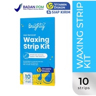 BRIGHTY HAIR REMOVAL WAXING STRIP KIT 10 STRIPS