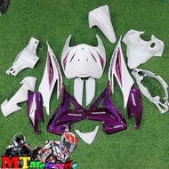 🔥ชุดสีWave110i  สีขาว-ม่วง   15ชิ้น พร้อมติดลายสวยๆ พร้อมส่ง