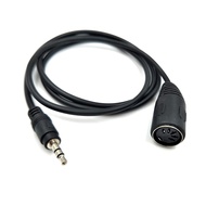 5 pin DIN Female to 3.5mm Male Connector Jack Plug Wire Cord for MIDI Keyboard (1m /3.3feet)