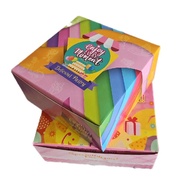 5 pcs COLOURFUL RANDOM DESIGN CAKE BOX / KOTAK KEK / 6"×6"x3" / 7"x7"x3" / 10.5"x10.5"x4.5" / 11"×11