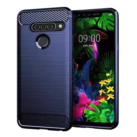 For LG G8 G8S G8X ThinQ Case Shockproof Carbon Fiber Soft Bumper Case Cover for LG G8 ThinQ G8X G810
