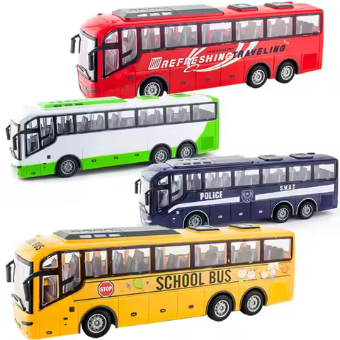 Rc Bus Electric Remote Control Car with Light Tour Bus School City Model 27Mhz Radio Controlled Mach