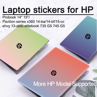 Laptop Stickers for HP Probook 14" 15"/Pavilion Series X360 14-ba/14-bf/15-cc Envy 13-abtu Elitebook 735 G5 745 G5