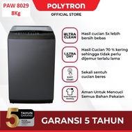 Polytron Mesin Cuci 1 Tabung 8Kg Zeromatic PAW 8029 Ultra Clean 8029Y