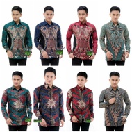 KEMEJA PRIA Xxl Tops, Long Sleeve batik Shirt For Men M L XL XXL Office batik Shirt
