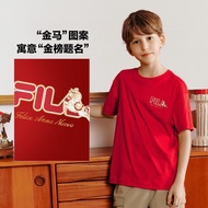 [CNY Collection]FILA KIDS ORIGINALE FILA CNY Boy Short Sleeves T-Shirt (Red)