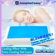 【Joseph&Casey】Memory Foam Pillow, Cooling Gel Pillows for Sleeping, Cervical Bed Pillow for Neck Pai